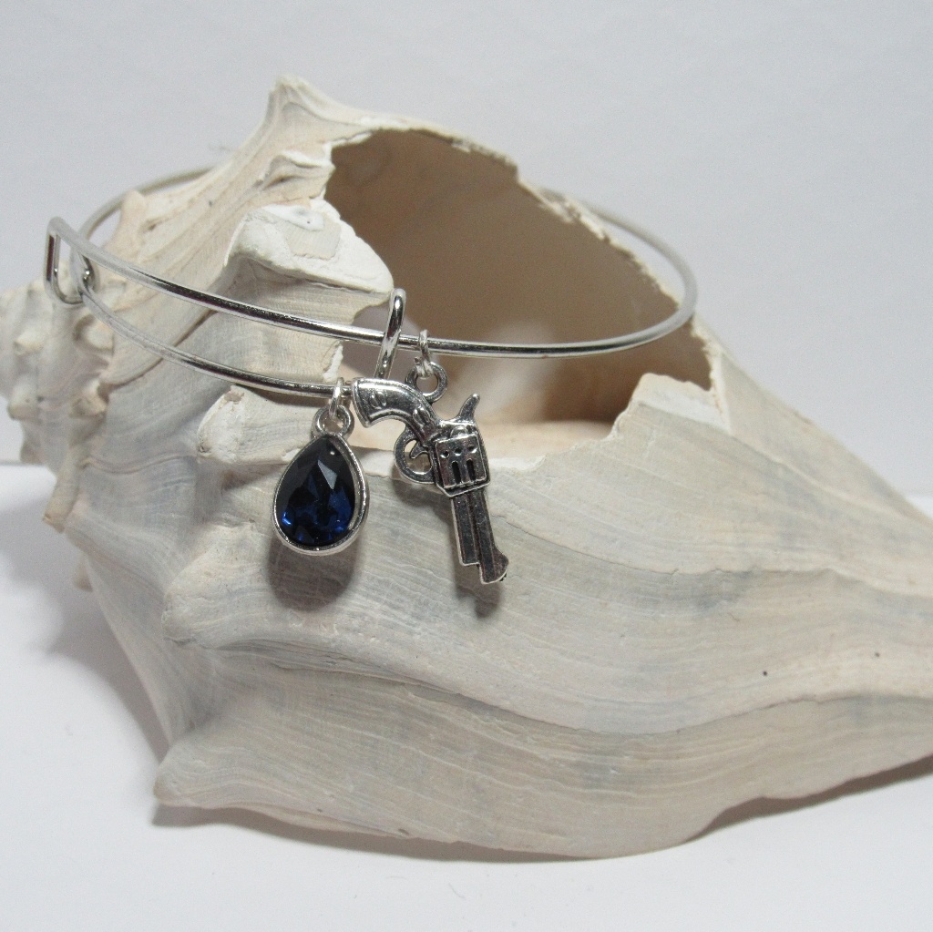 Western Gun Adjustable Charm Bracelet Country